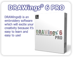 DRAWings 5 Embroidery software