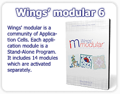 Wings' modular 6 Professional Embroidery software